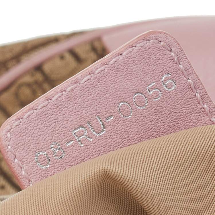 Pre Owned Dior Pink/Beige Diorissimo Canvas And Leather Hobo