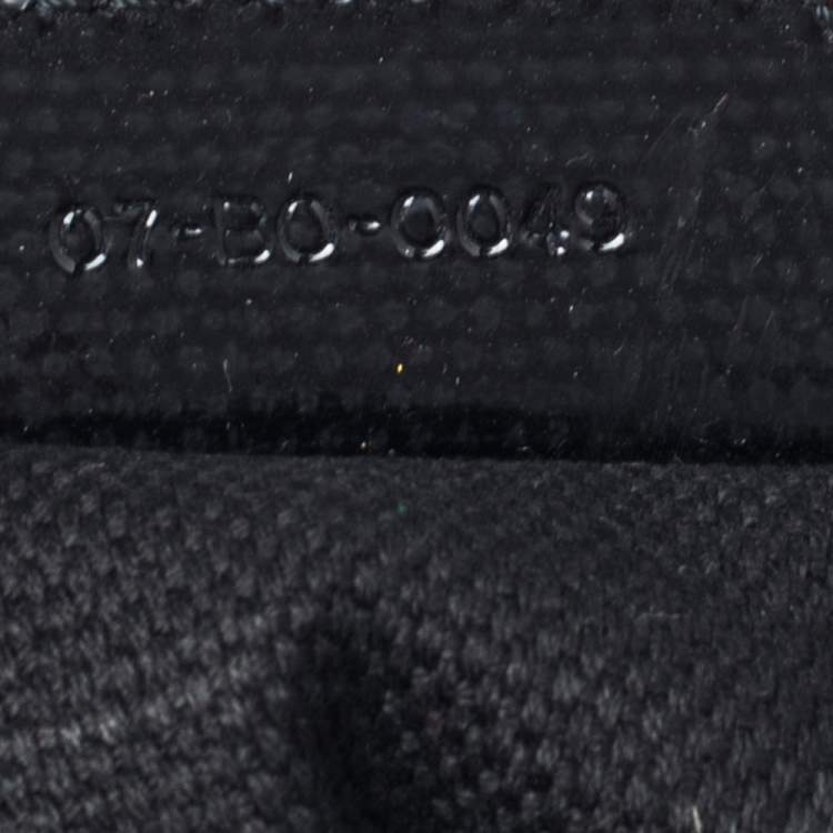 Pre Owned Dior Black Monogram Patent Leather Boston Bag