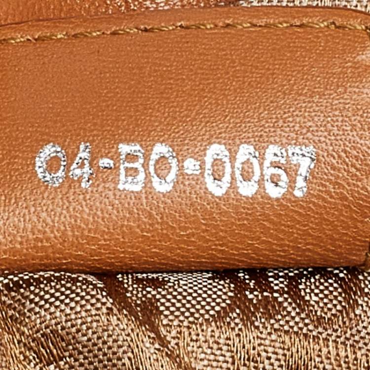 Pre Owned Dior Caramel Cannage Stitched Leather Lady Dior Hobo