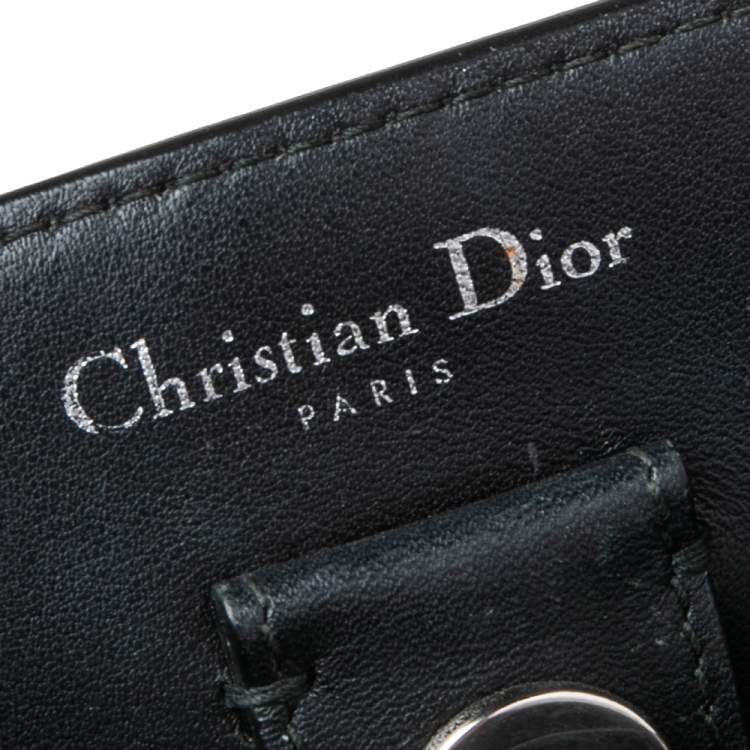 Pre Owned Dior Tri Color Leather Diorissimo Pocket Tote