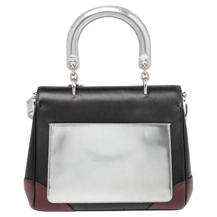 Pre Owned Dior Multicolor Leather Small Be Dior Flap Top Handle Bag