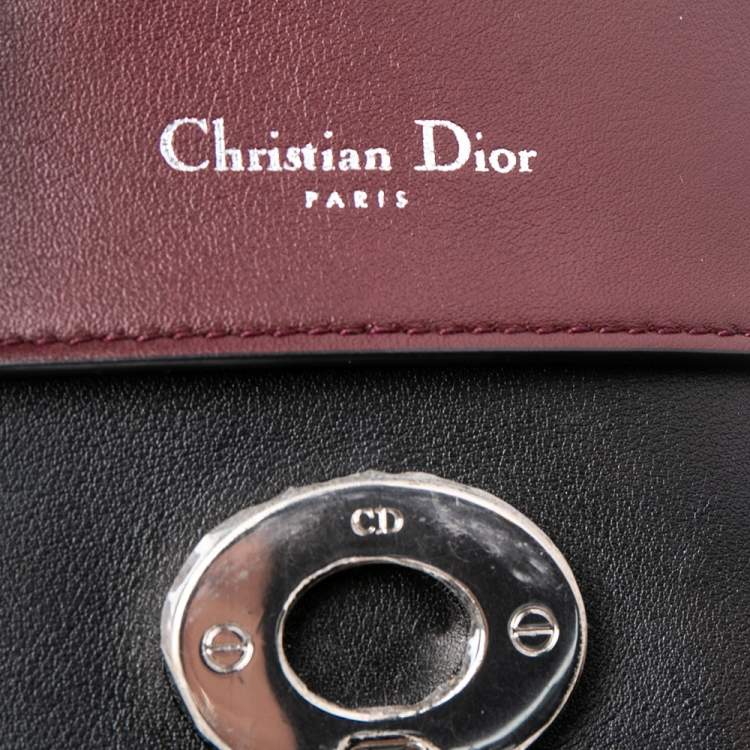 Pre Owned Dior Multicolor Leather Small Be Dior Flap Top Handle Bag