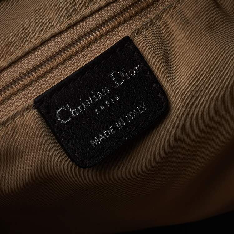 Pre Owned Dior Beige/Brown Diorissimo Canvas And Leather Oblique Hobo