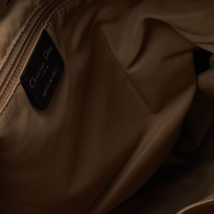 Pre Owned Dior Beige/Brown Diorissimo Canvas And Leather Oblique Hobo