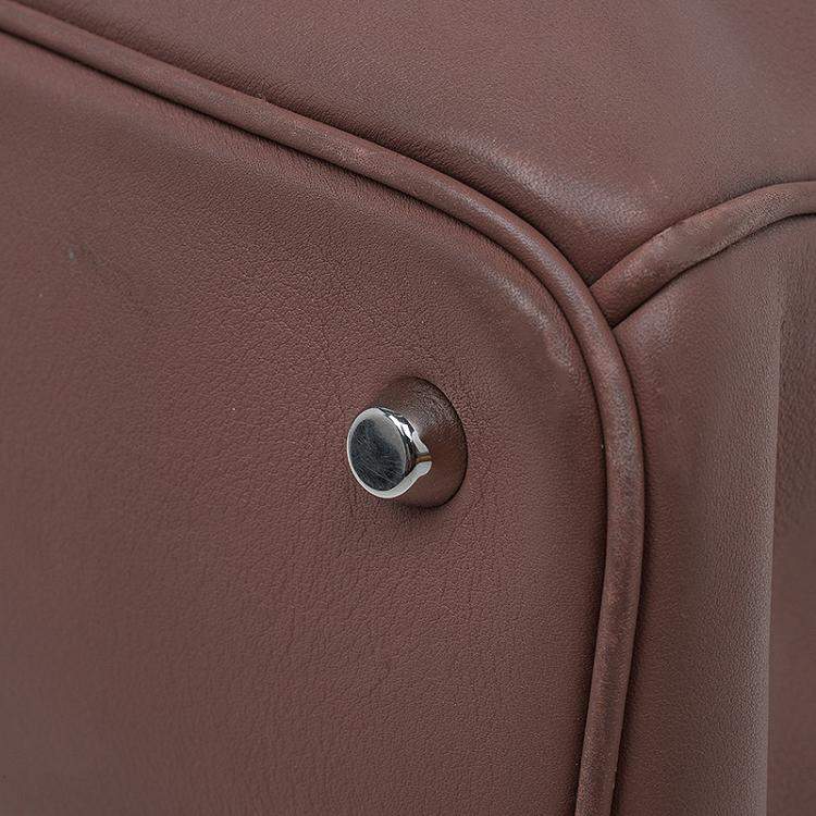 Pre Owned Dior Light Brown Leather Large Diorissimo Shopper Tote