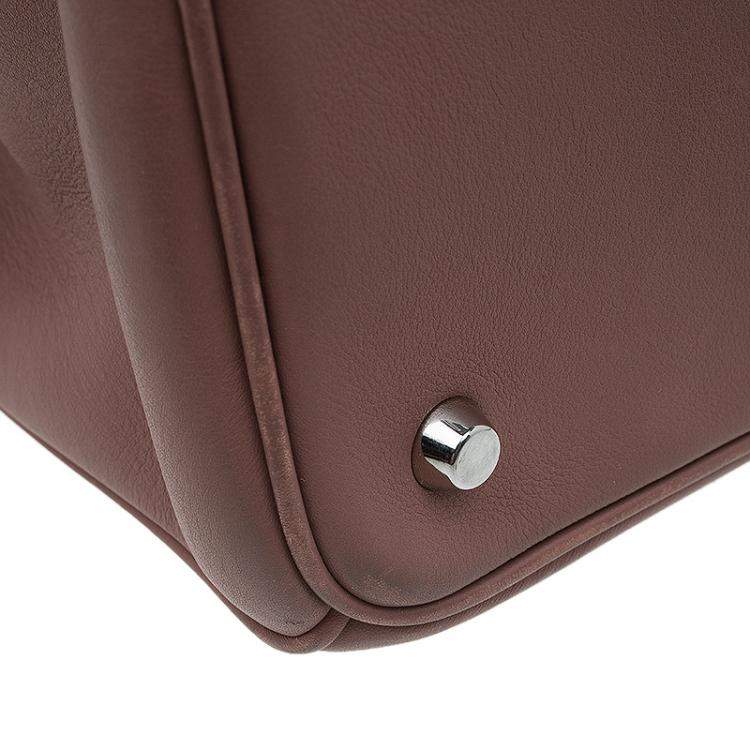 Pre Owned Dior Light Brown Leather Large Diorissimo Shopper Tote