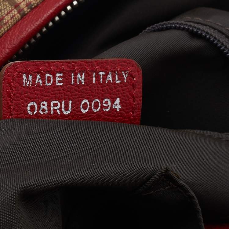 Pre Owned Dior Mulitcolor Trotter Canvas And Leather Rasta Bowler Bag