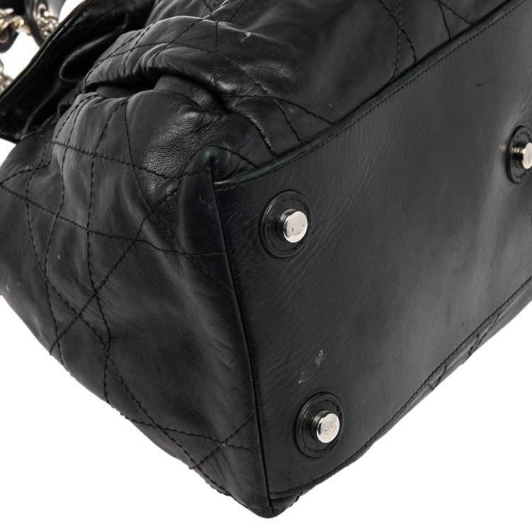 Pre Owned Dior Black Cannage Leather Le Trente Hobo