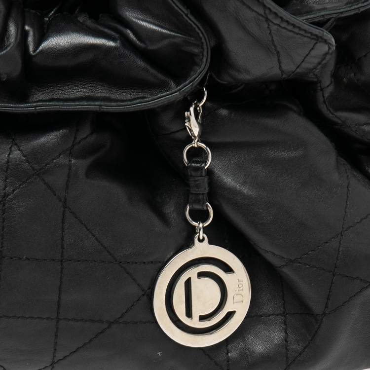 Pre Owned Dior Black Cannage Leather Le Trente Hobo