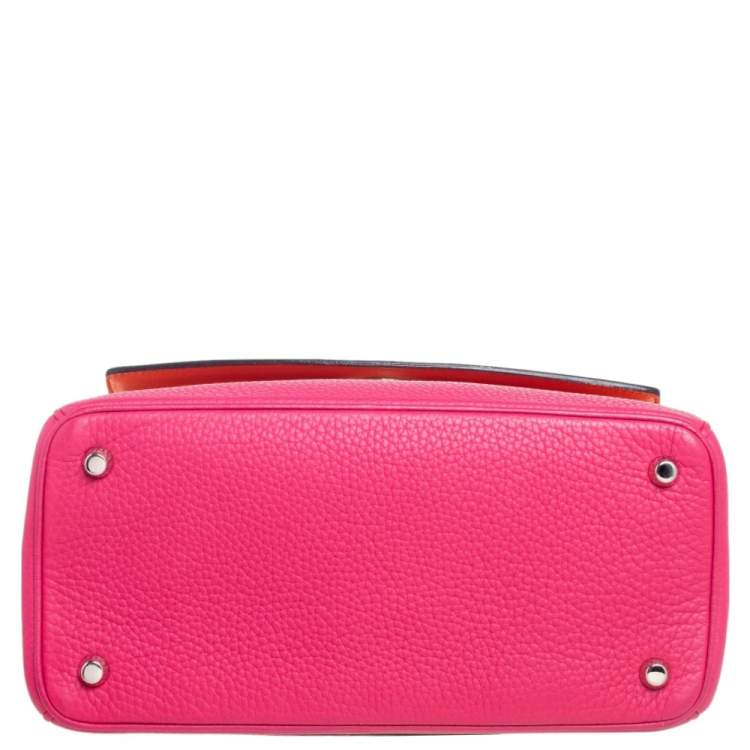 Pre Owned Dior Pink Leather Small Be Dior Flap Top Handle Bag