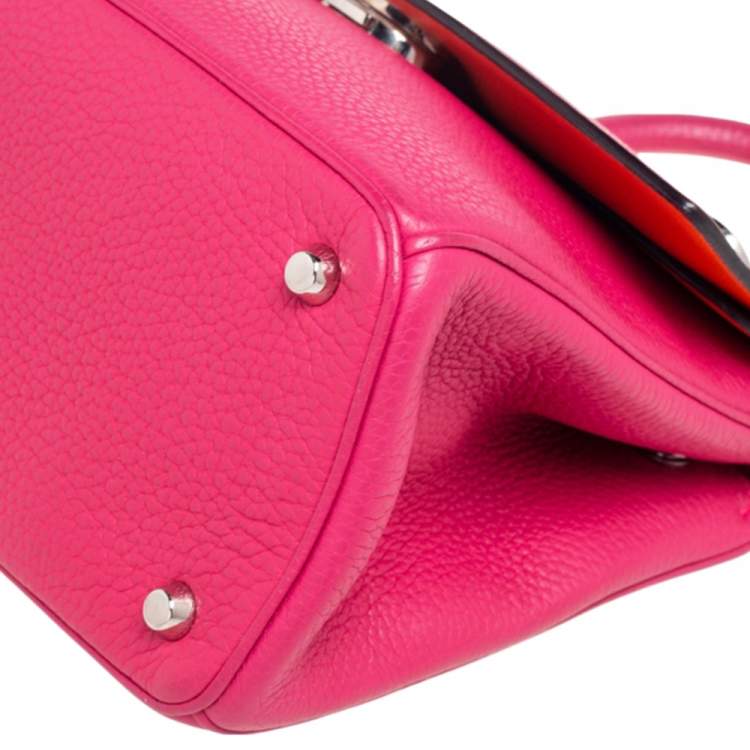 Pre Owned Dior Pink Leather Small Be Dior Flap Top Handle Bag
