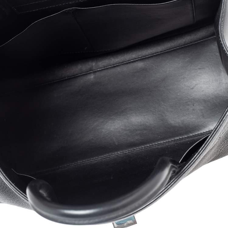 Pre Owned Dior Black Leather Large Diorever Top handle Bag