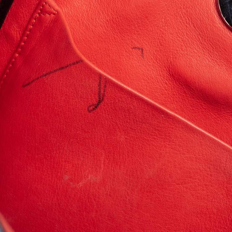 Pre Owned Dior Blue Grained Leather Medium Diorissimo Shopper Tote