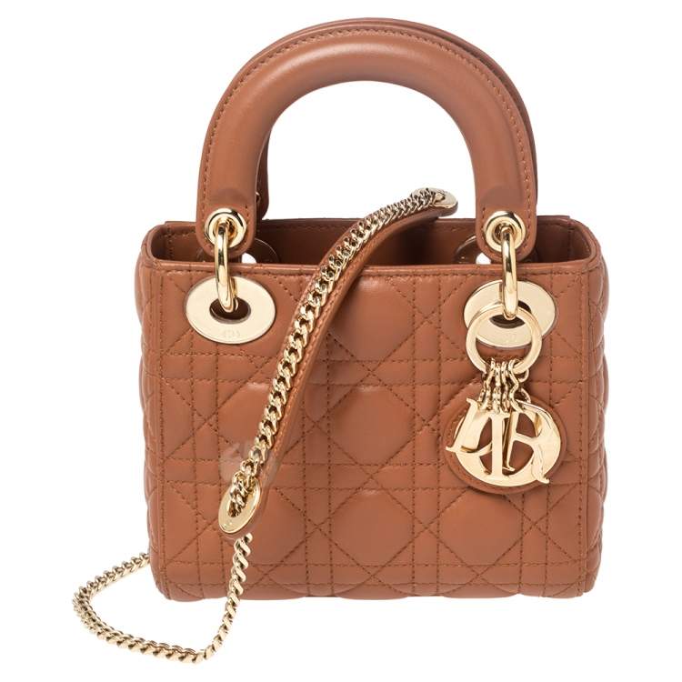 Beige Mini Lady Dior Bag Price Australia Dior Brown Cannage