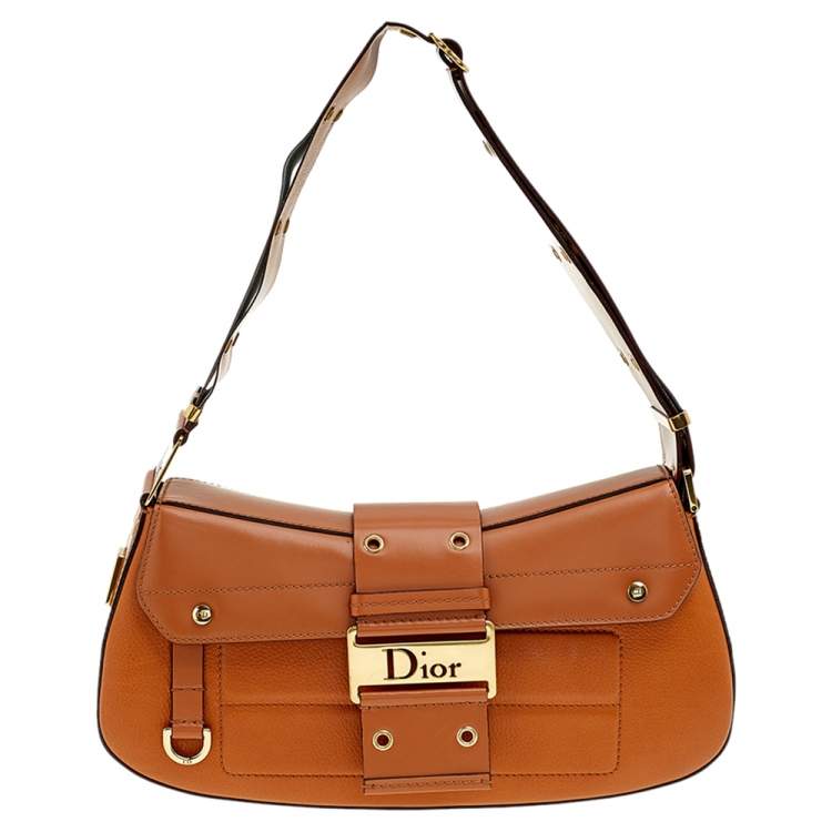 مملوكة مسبقًا Dior Tan Leather Street Chic Columbus Avenue Shoulder Bag