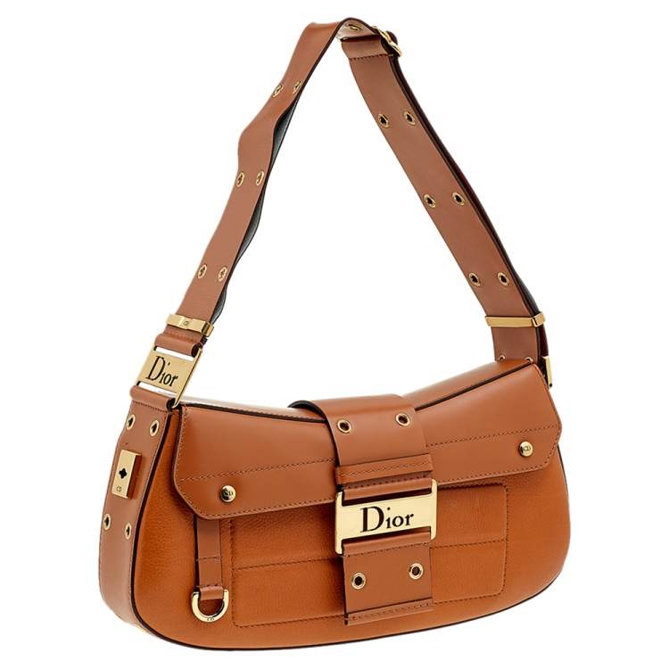 مملوكة مسبقًا Dior Tan Leather Street Chic Columbus Avenue Shoulder Bag