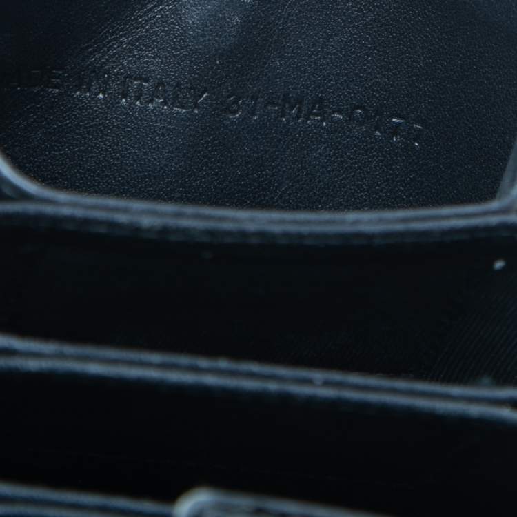 Pre Owned  Dior Black Cannage Patent Leather Lady Dior Gusset Card Case 
