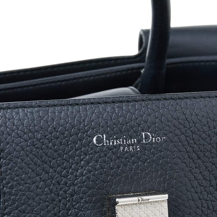 Pre Owned Dior Black Leather Medium Diorever Bag