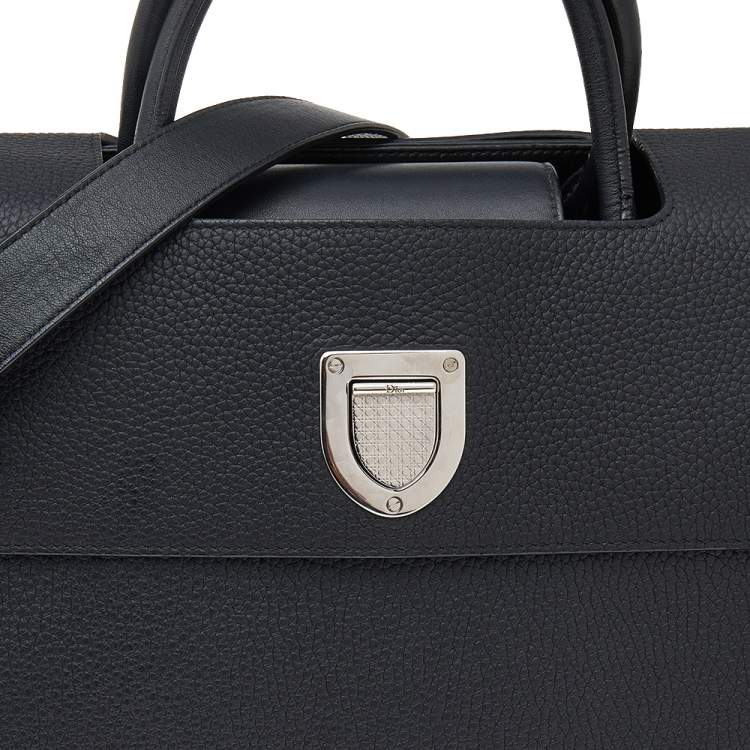 Pre Owned Dior Black Leather Medium Diorever Bag