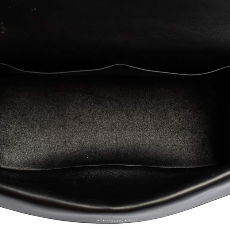 Pre Owned Dior Black Leather Medium Be Dior Top Handle Bag