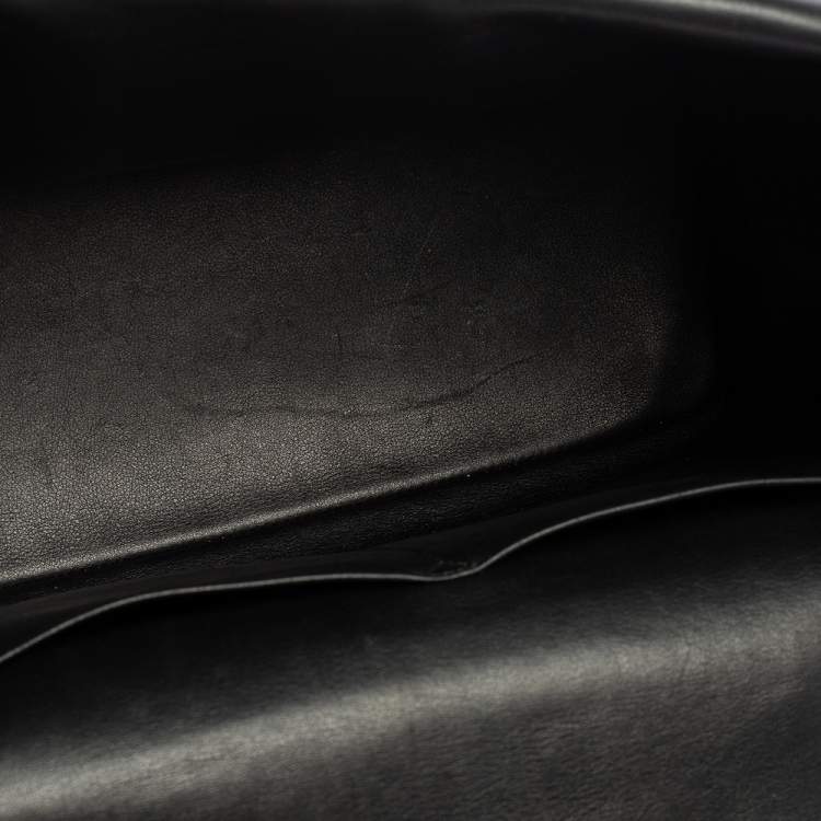 Pre Owned Dior Black Leather Medium Be Dior Top Handle Bag