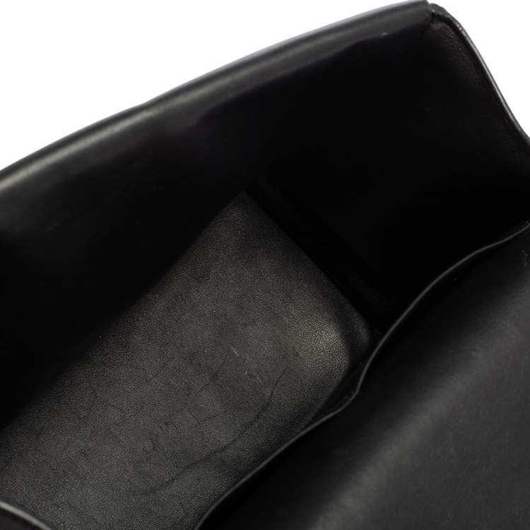 Pre Owned Dior Black Leather Medium Be Dior Top Handle Bag