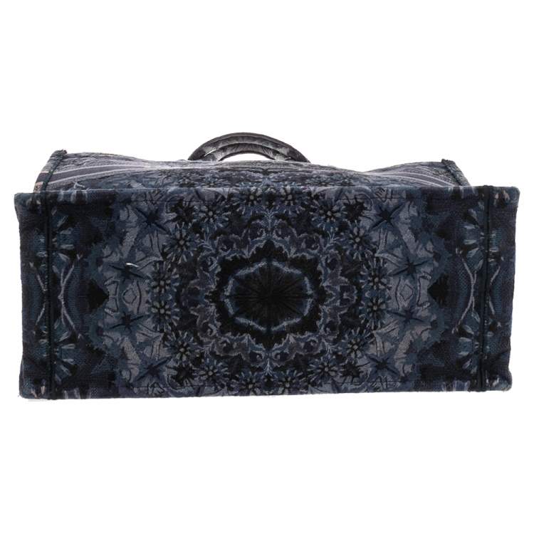 Pre Owned Dior Blue Kaleidiorscopic Canvas Book Tote