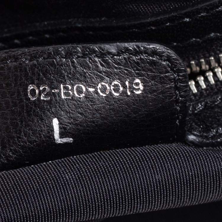 Pre Owned Dior Black Cannage Leather Le Trente Hobo