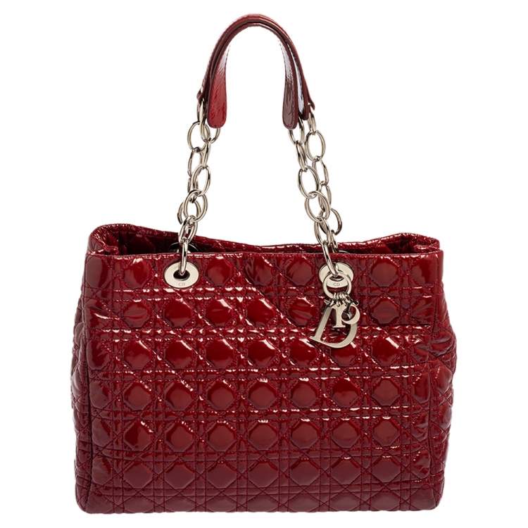 Dior Red Cannage Leather Soft Lady Dior Shopper Tote Dior | The Luxury ...