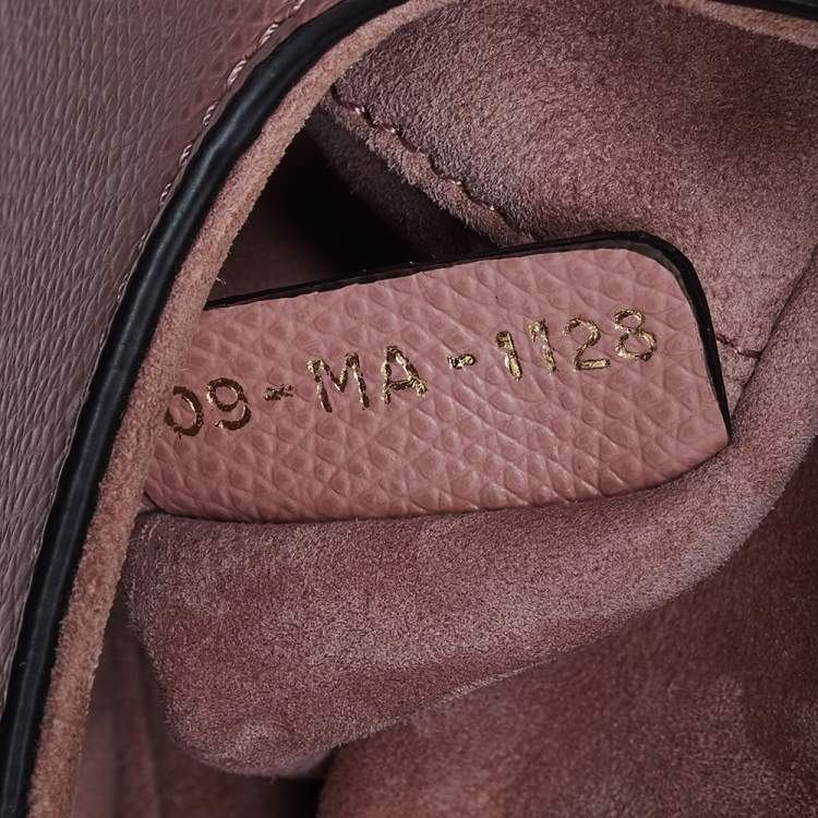 Pre Owned Dior Pink Grained Leather Saddle Bag