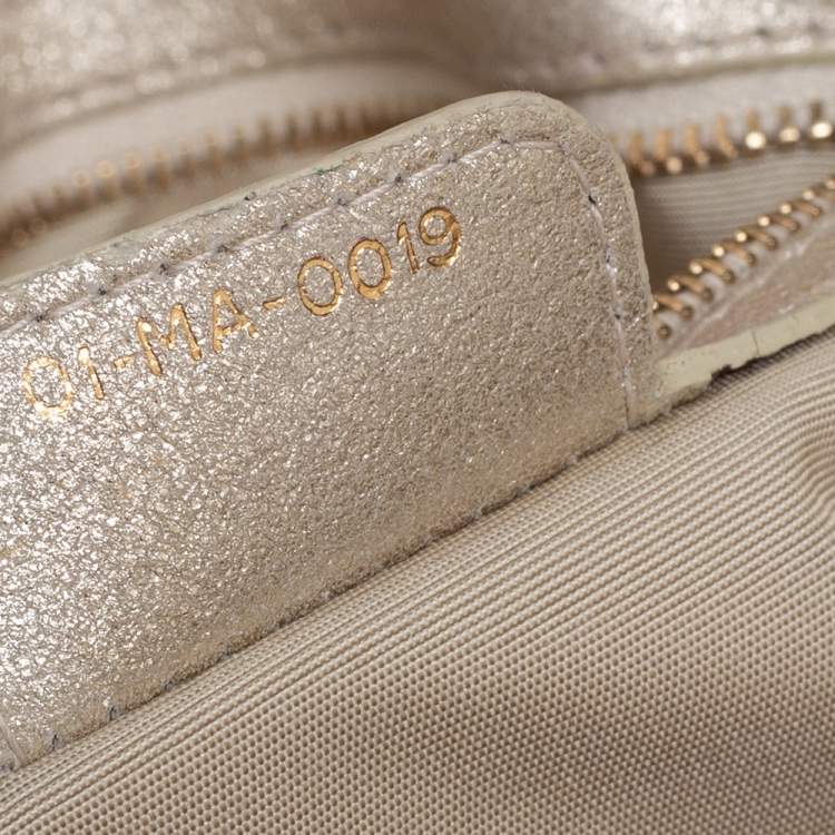 Pre Owned Dior Gold Leather Le Trente Hobo