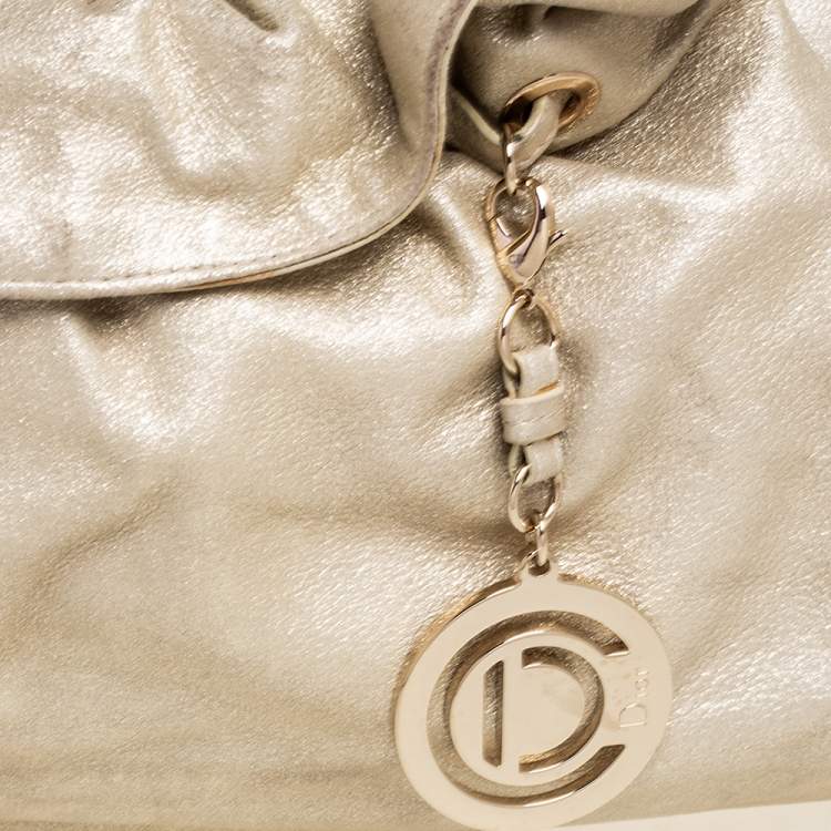 Pre Owned Dior Gold Leather Le Trente Hobo