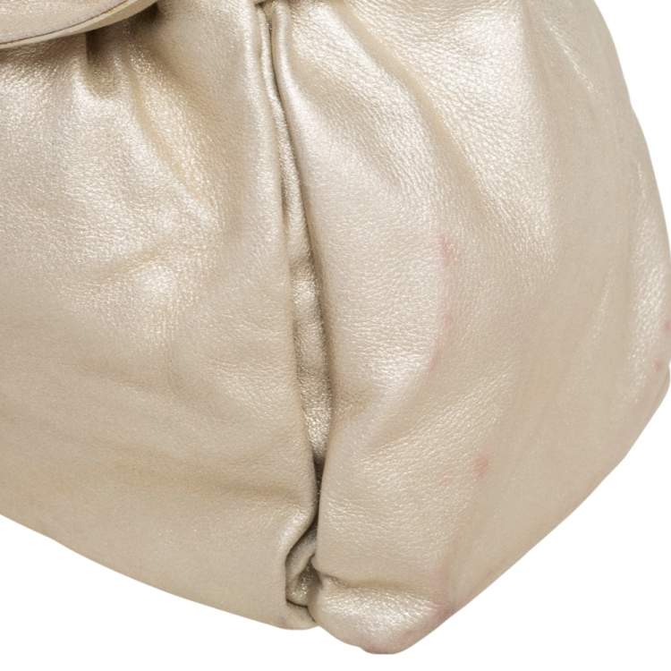 Pre Owned Dior Gold Leather Le Trente Hobo