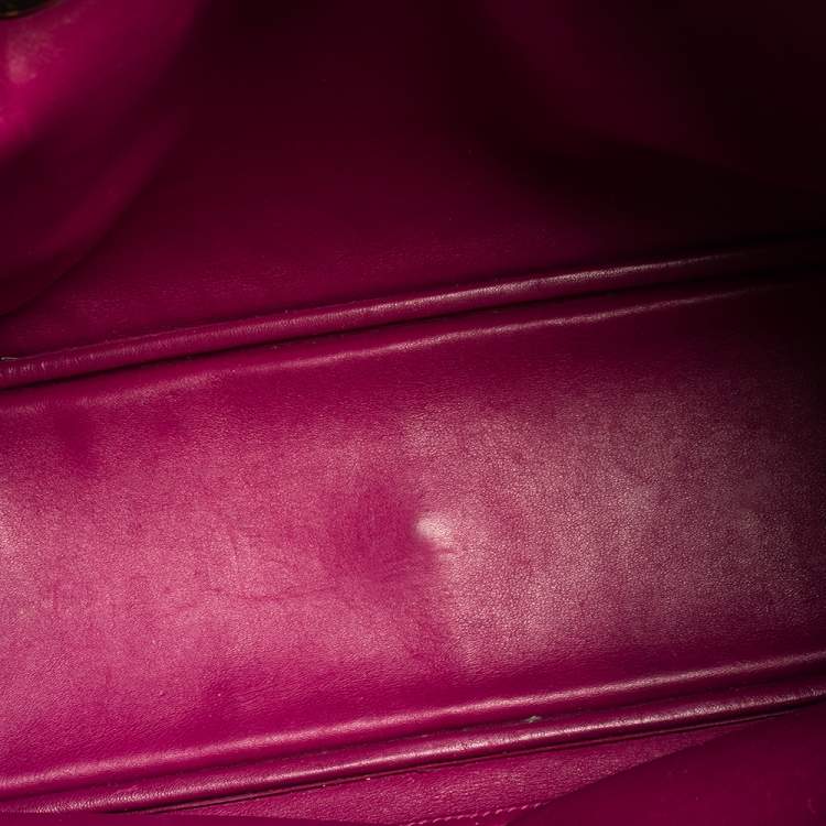 Pre Owned Dior Black Leather Medium Diorissimo Shopper Tote