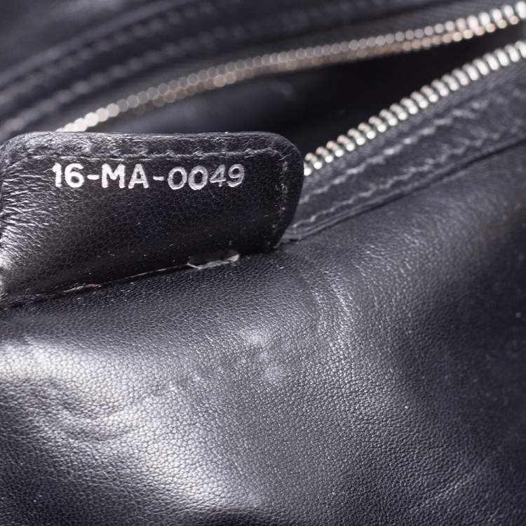 Pre Owned Dior Black Quilted Cannage Soft Leather Large Hobo