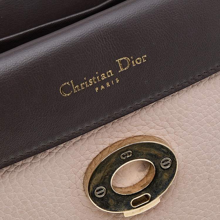 Pre Owned Dior Beige Leather Mini Be Dior Flap Bag