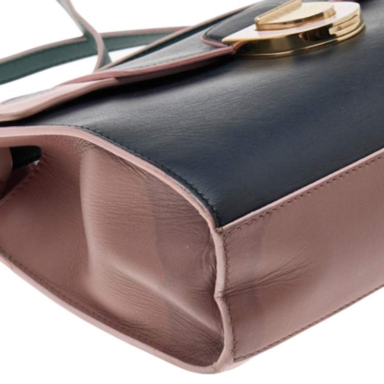 Pre Owned Dior Multicolor Leather Diorever Top Handle Bag