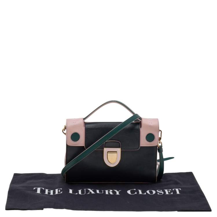 Pre Owned Dior Multicolor Leather Diorever Top Handle Bag