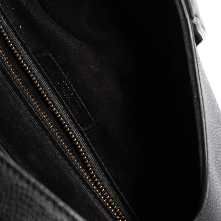 Pre Owned Dior Black Leather Saddle Shoulder Bag