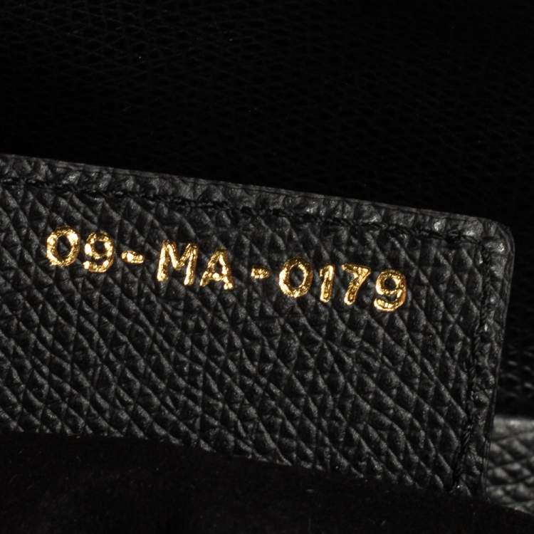 Pre Owned Dior Black Leather Saddle Shoulder Bag
