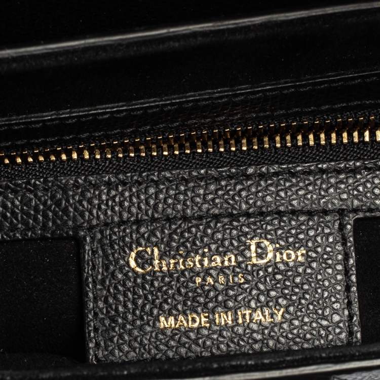 Pre Owned Dior Black Leather Saddle Shoulder Bag