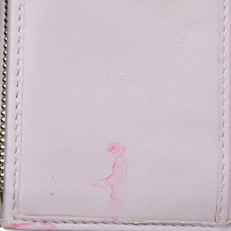 Pre Owned Dior Black Cannage Leather Miss Dior Wallet