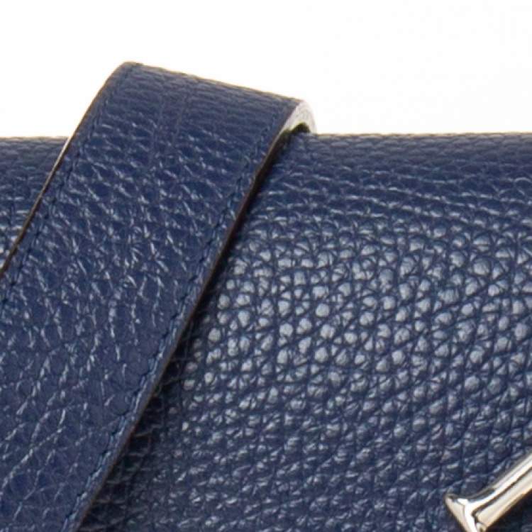 Pre Owned Dior Blue Leather Small Be Dior Flap Top Handle Bag