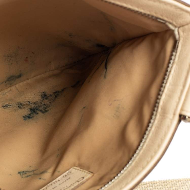 Pre Owned Dior Beige/Brown Oblique Jacquard Canvas Messenger Bag
