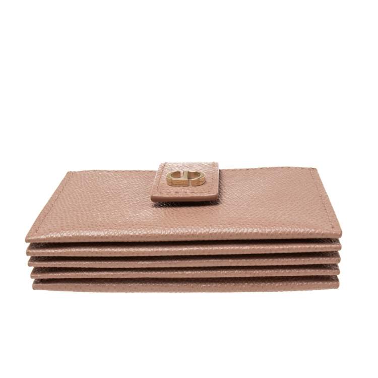 Pre Owned Dior Nude Leather 30 Montaigne 5 Pocket Card Holder