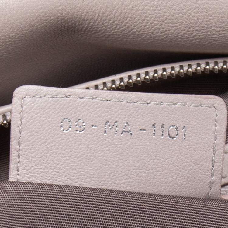 Pre Owned Dior Pale Lilac Cannage Leather Granville Tote 