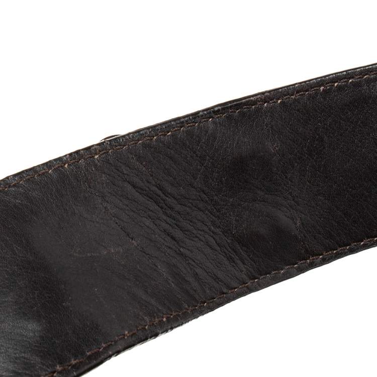 Pre Owned Dior Dark Brown Oblique Nylon and Leather Ethnic Hobo