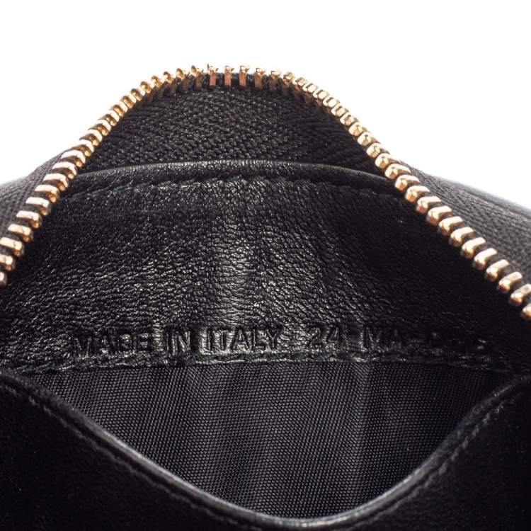 Pre Owned Dior Black Cannage Leather Lady Dior Multi Card Holder
