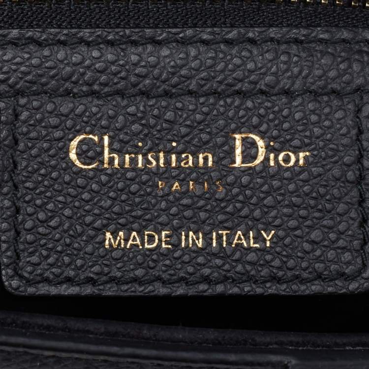 Pre Owned Dior Black Leather Saddle Shoulder Bag