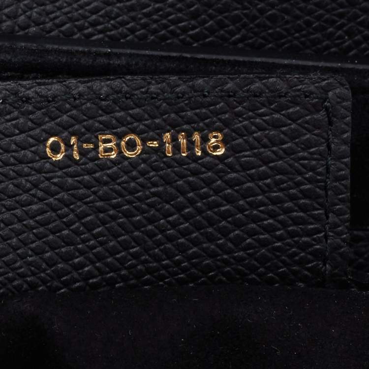 Pre Owned Dior Black Leather Saddle Shoulder Bag